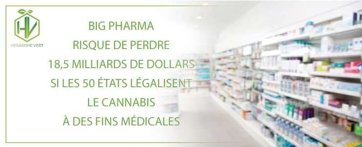 Big Pharma risque de perdre 18,5 milliards de dollars si les 50 États légalisent le cannabis à des fins médicales