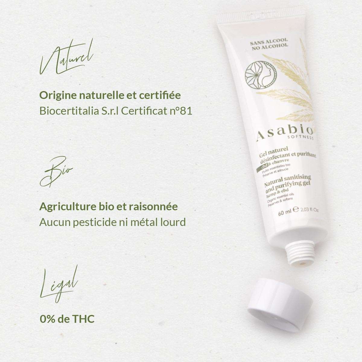 Asabio baume cbd régénérant et calmant